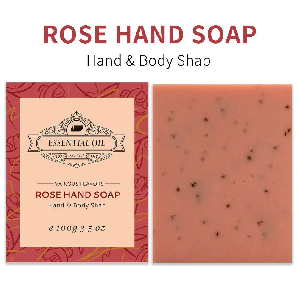 Handmade frosted essential oil soap bar 100g in multiple scent varieties