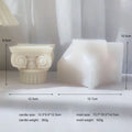 Roman pillar silicone craft mould with irregular modern minimalist column design
