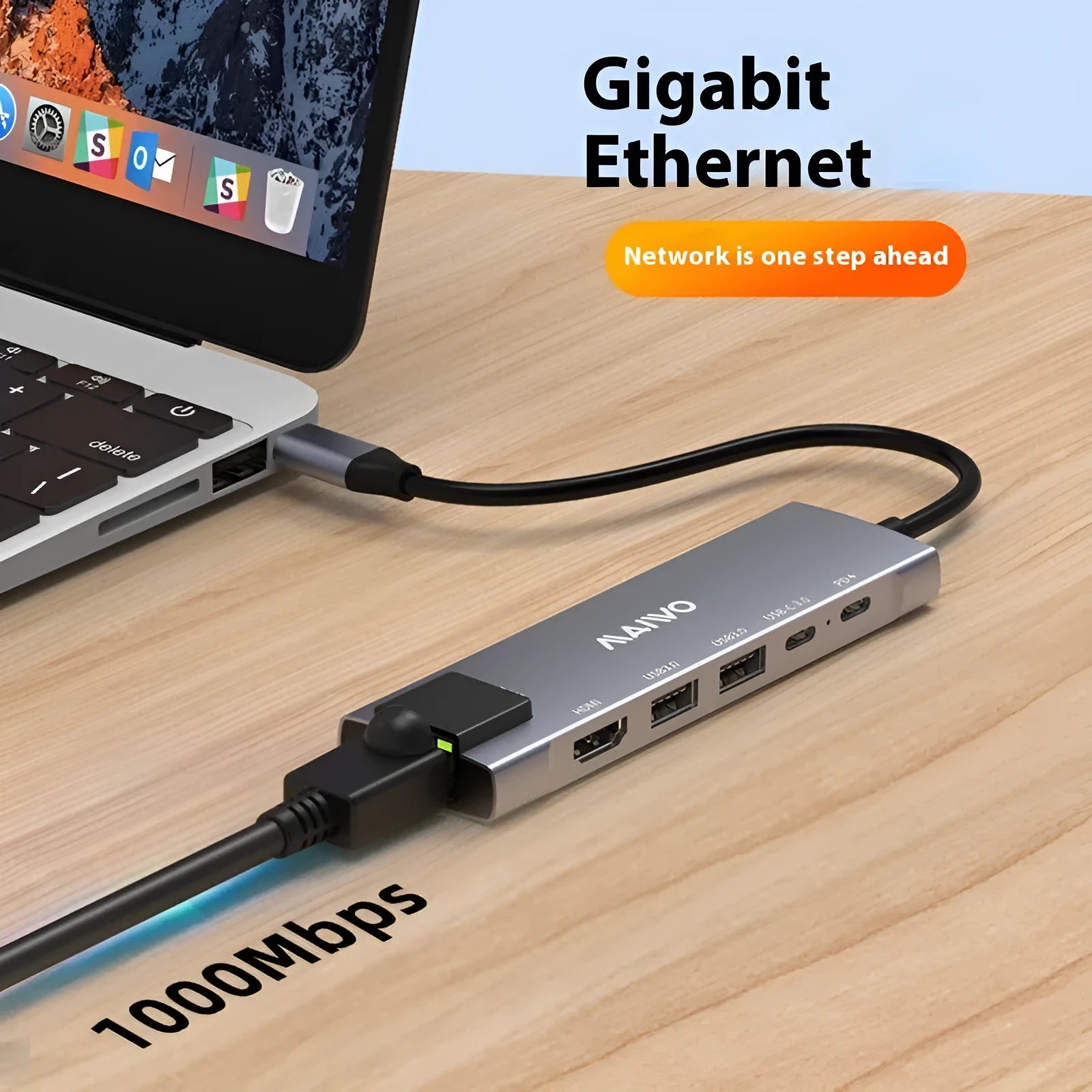 Steam Deck docking station with aluminium alloy shell and six ports including HDMI and ethernet