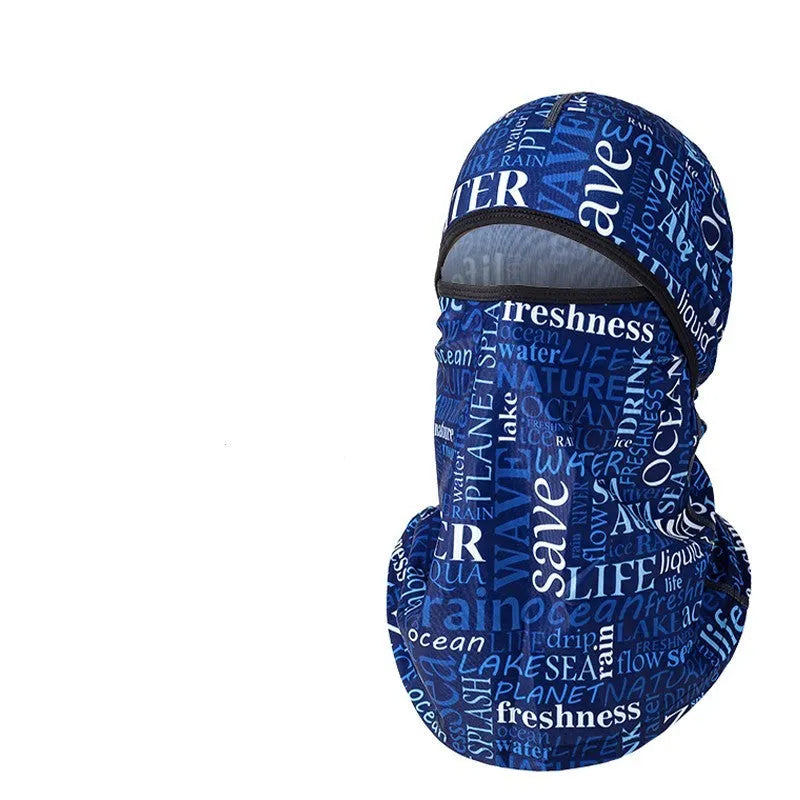 Motorcycle windproof head cover with gloves set in cotton fabric, street-style dome design for autumn winter riding