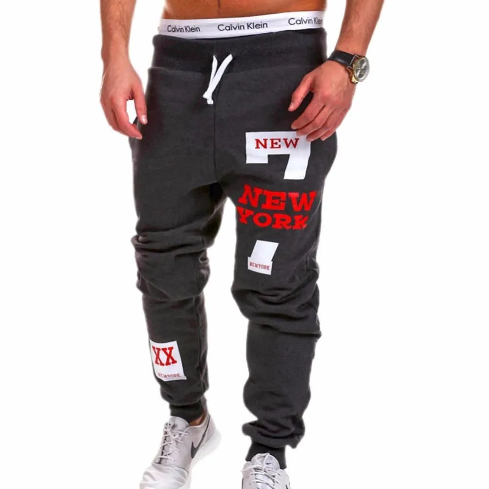 Men's cotton leisure joggers in black, elasticated waist, casual fit for everyday comfort