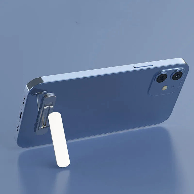 360 rotating foldable aluminium alloy phone holder in silver, 11.5g, 55x14x4.5mm