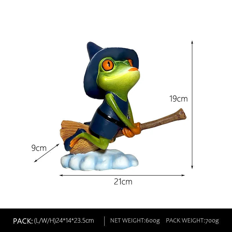 Magic yoga frog decoration in RDW123 colour, a European style plastic and resin micro landscape figurine.