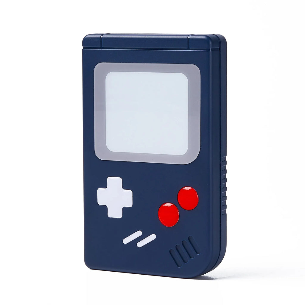 Nintendo Switch game card storage case in blue colour showing compact portable design