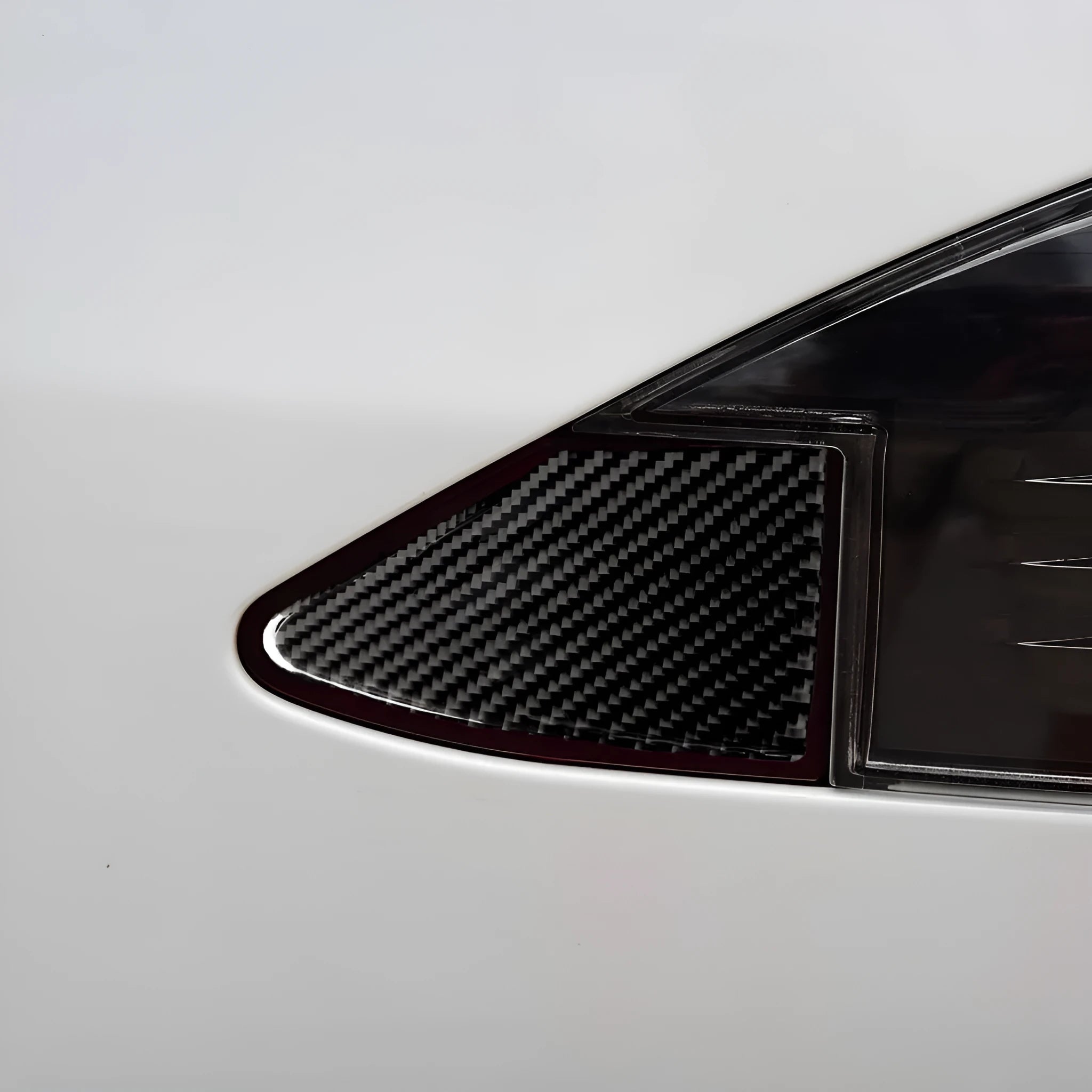 Carbon fibre USB charging port panel sticker for car interiors