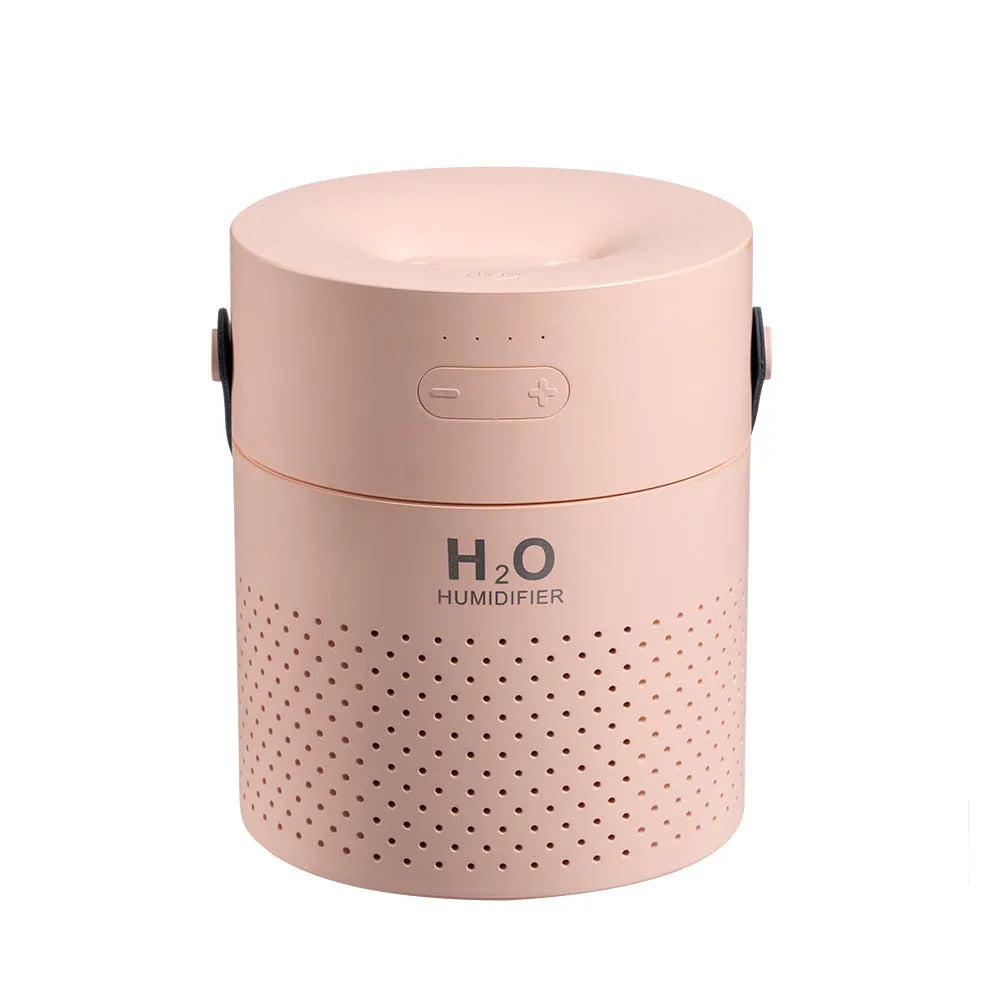 Wireless USB rechargeable bedroom humidifier in green grey pink or white with 1.1L tank