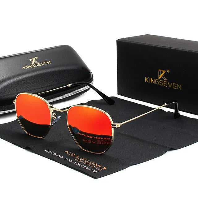 Men's classic round-frame sunglasses with a metal build in a black colour option.