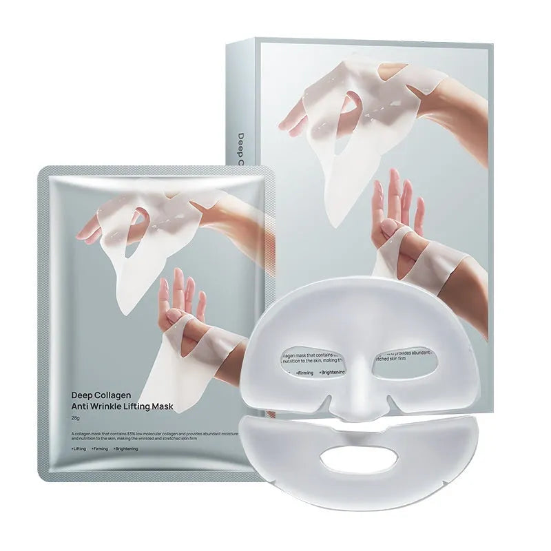 Collagen anti-wrinkle moisturising facial mask sheet with 28ml serum for universal skin types