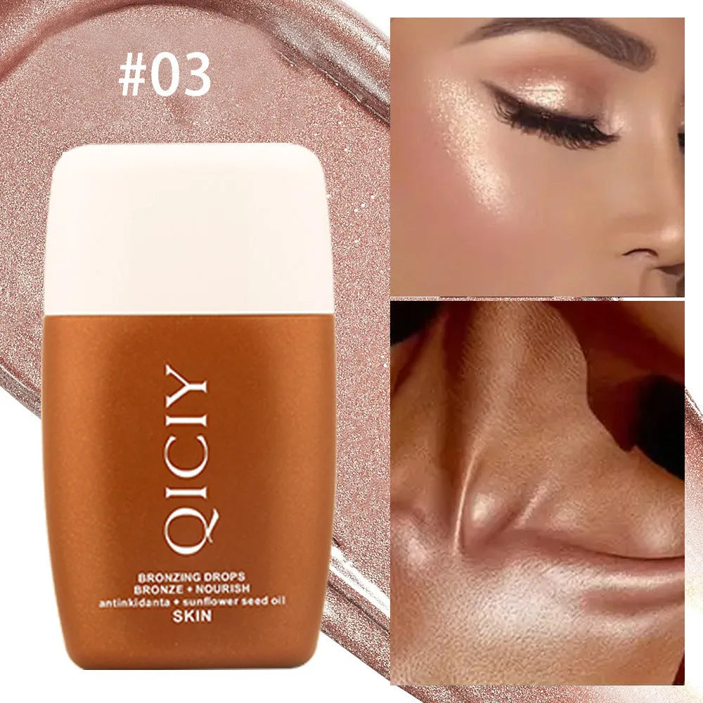 30ml contour liquid cream bottle for face and body brightening with four colour options