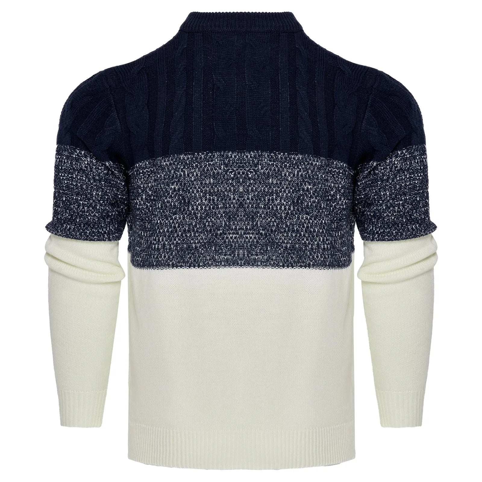 Men's long-sleeved knitted pullover sweater for autumn and winter in multiple sizes and styles.