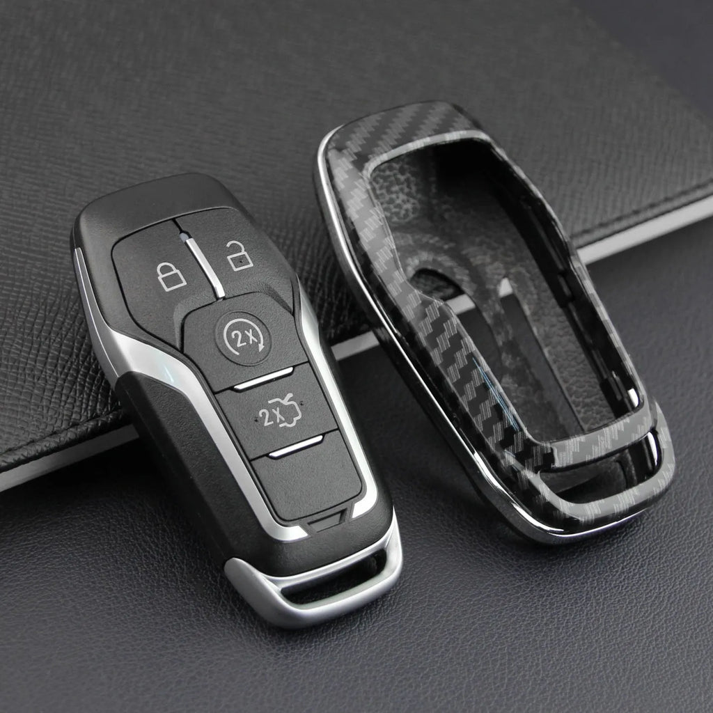Transparent plastic car key remote protective shell showing single shell design
