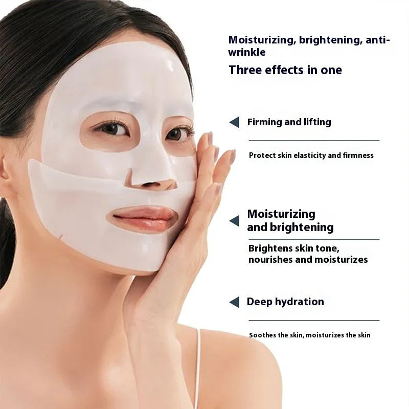 Collagen anti-wrinkle moisturising facial mask sheet with 28ml serum for universal skin types