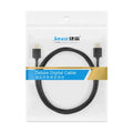 Gold-plated HDMI video cable with thin, flexible black wire available in multiple lengths.