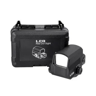 LCO tactical red dot sight with 20mm rail mount on aluminium housing