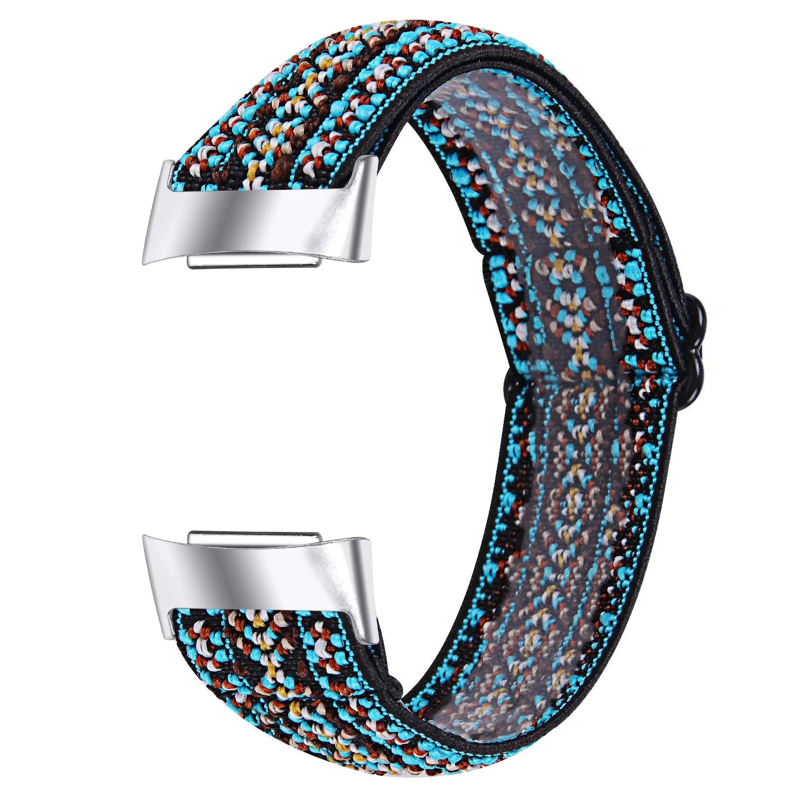 Printed elastic watch strap for Fitbit Charge 6 in multiple colour options