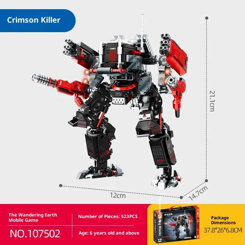 Deep cannon chariot assembly model building blocks toy for boys plastic small particles colour options