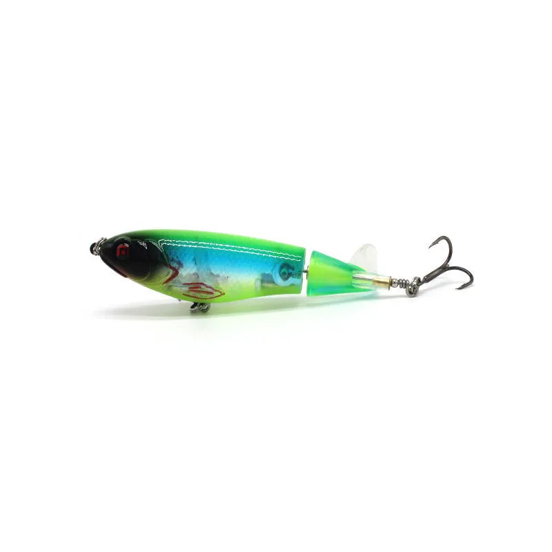 7.5cm bionic artificial fishing swimbait lure on a hook