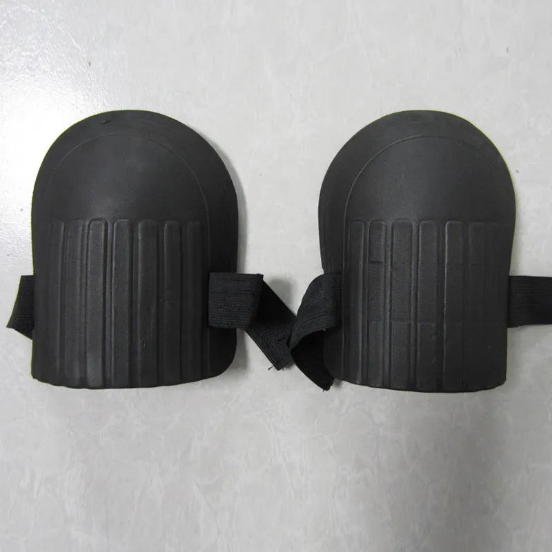 EVA foam knee pads for gardening in five colour options showing dimensions 19x15x1.3cm