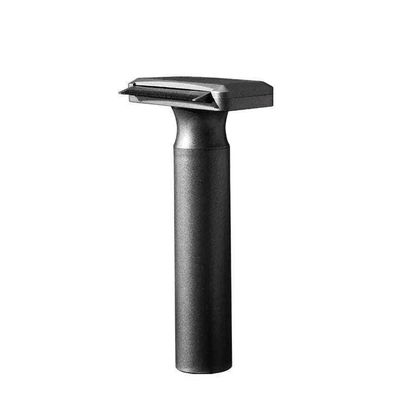 Pet hair removal and knot comb set in matte black and noble purple, AUS304 stainless steel and ABS, for cats and dogs