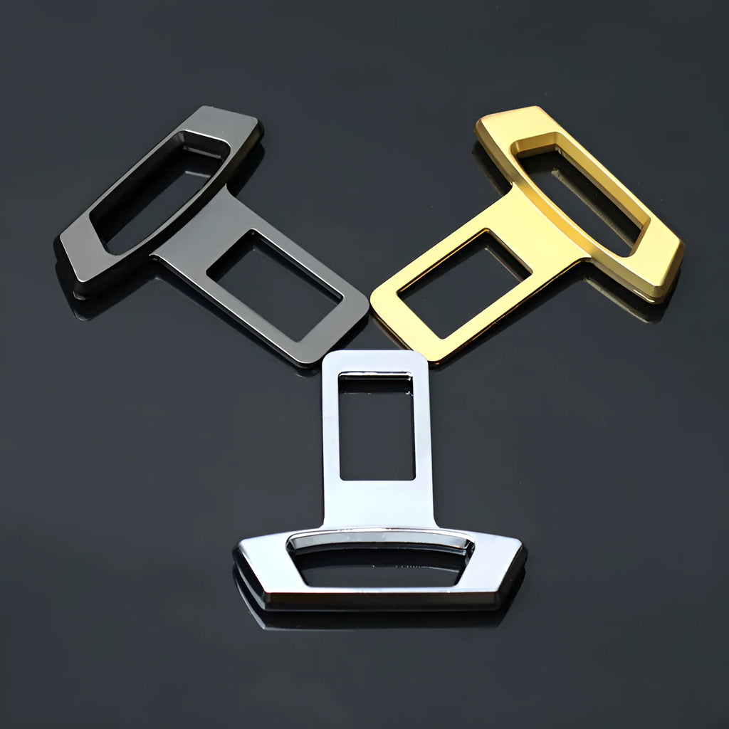 Metal car interior silencer insert in matte black, gold or silver colour options
