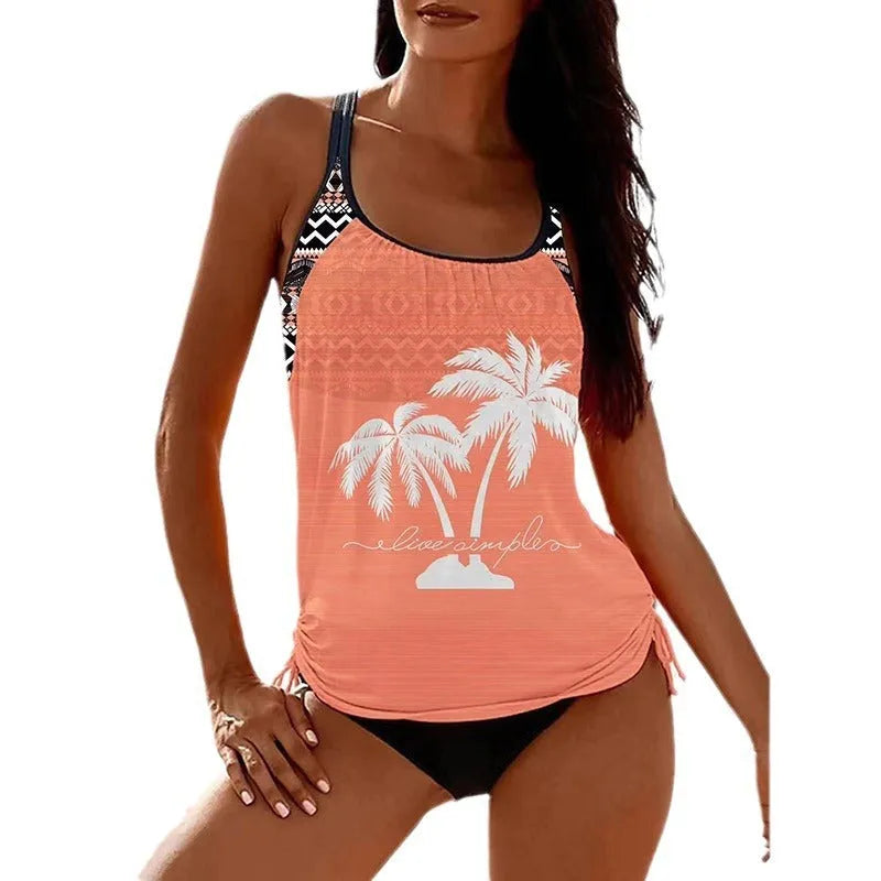 Women's loose fit tangini style bikini briefs for sports in multiple colour options