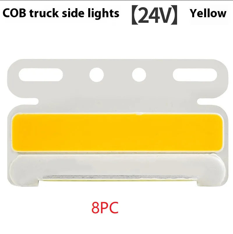 Super bright LED COB truck ground tyre lights in multiple colours with waterproof aluminium alloy housing