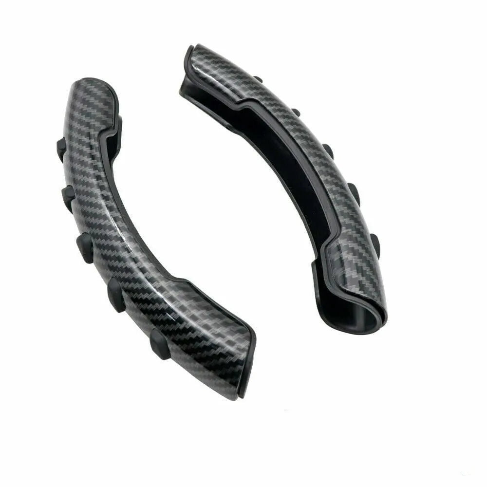 Carbon fibre black steering wheel anti-skid sleeve for 38cm diameter vehicle wheels