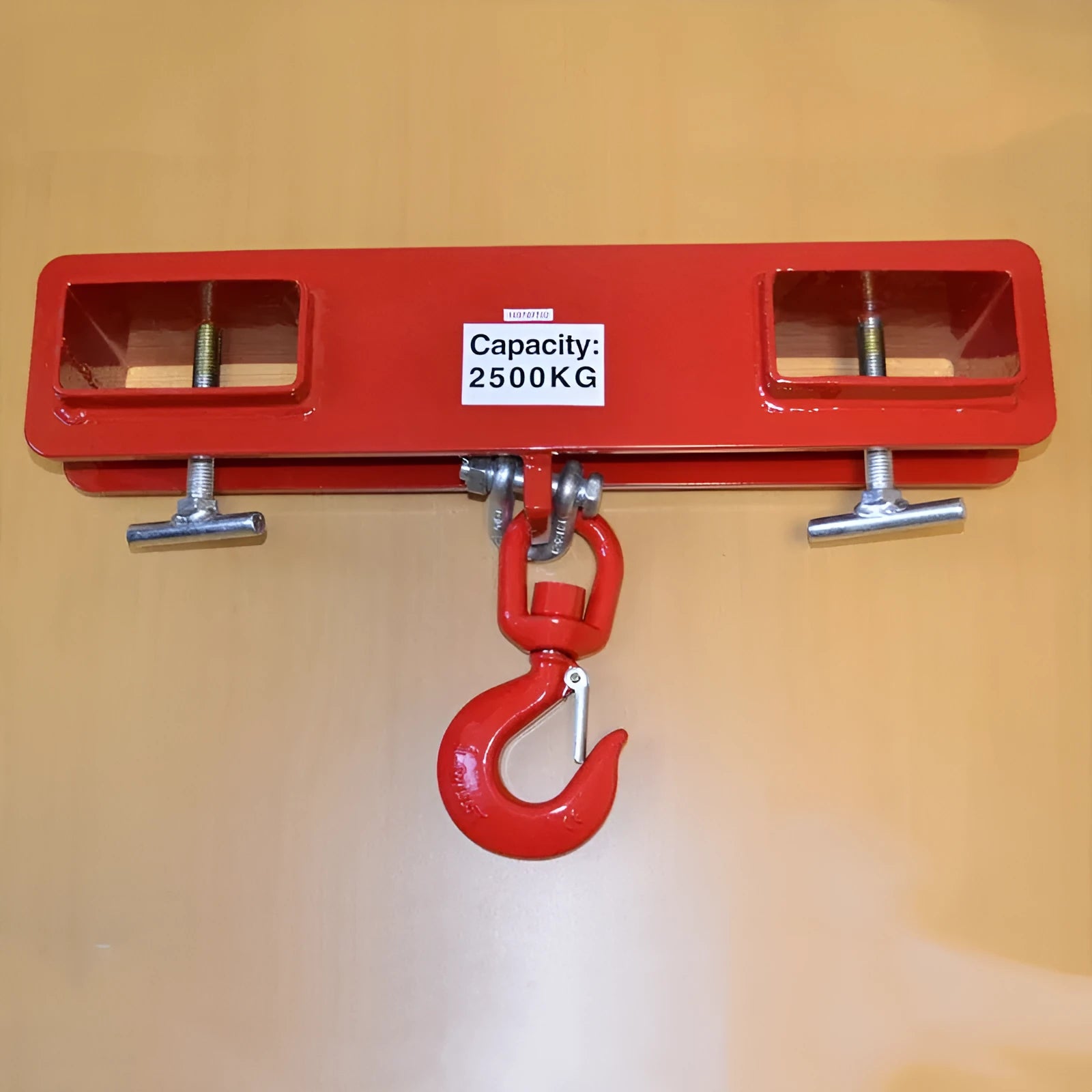 MK rotatable forklift hook with safety locking device for converting forklifts to mobile cranes