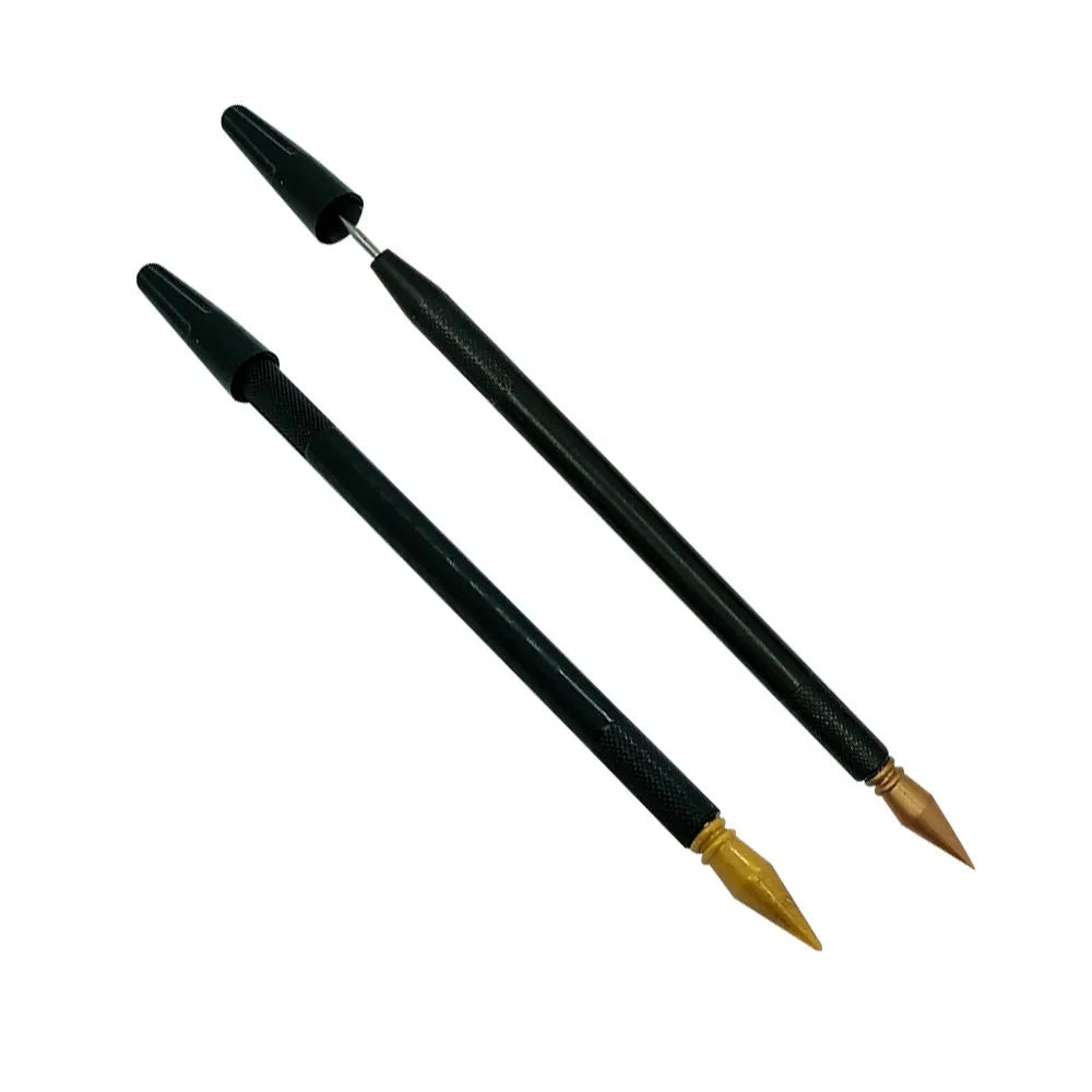 Scratch art pen with PS plastic body and metal tip for drawing on scratch paper