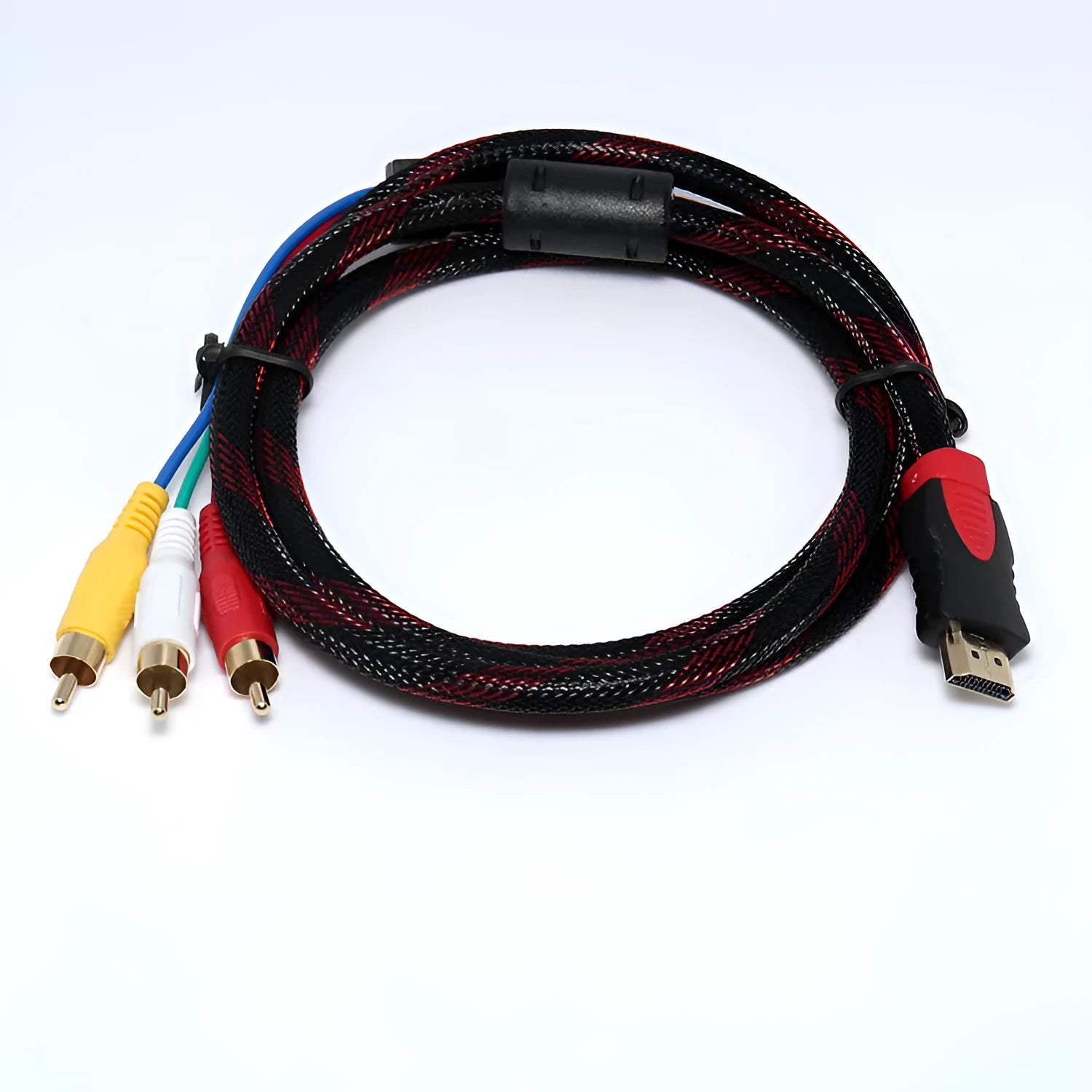 1.5 metre HDMI to AV15 composite RCA adapter cable with male HDMI and female RCA connectors