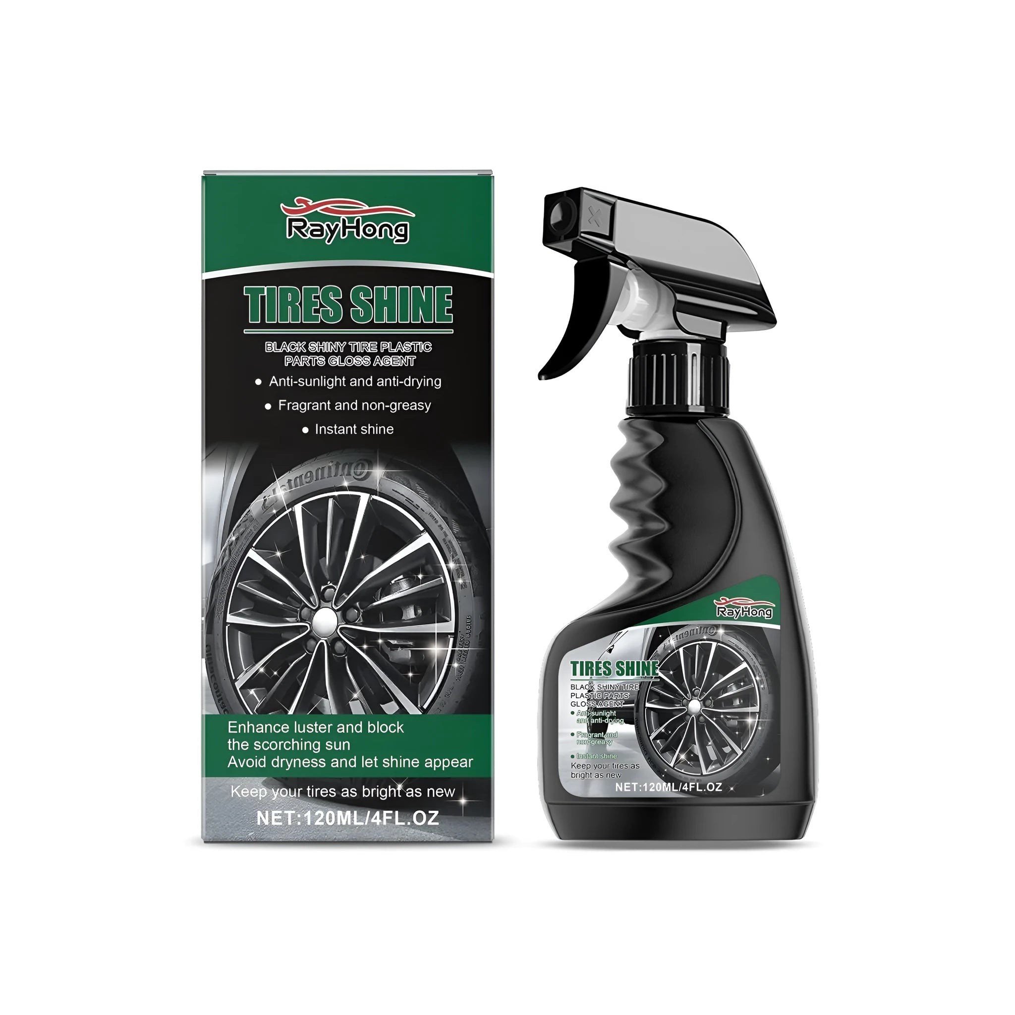 Car Tyre Gloss Spray 120ml Silicone Dressing