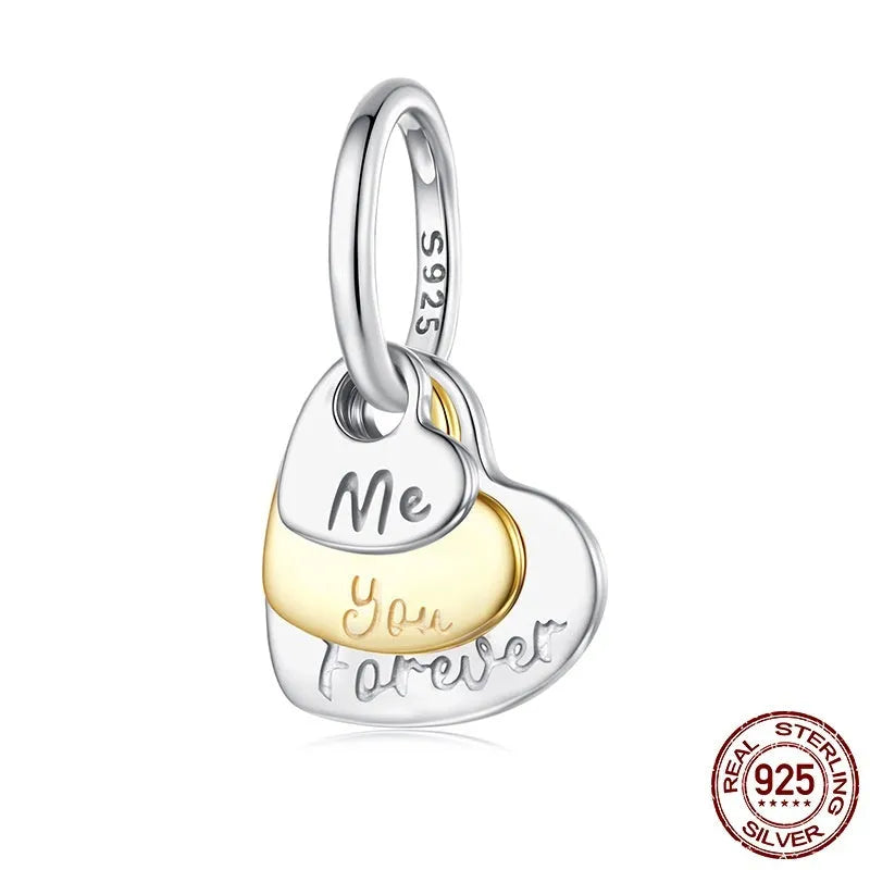 S925 sterling silver bead pendant part, 1.8cm high, 1.3cm wide, with oval aperture, BSC1177 colour
