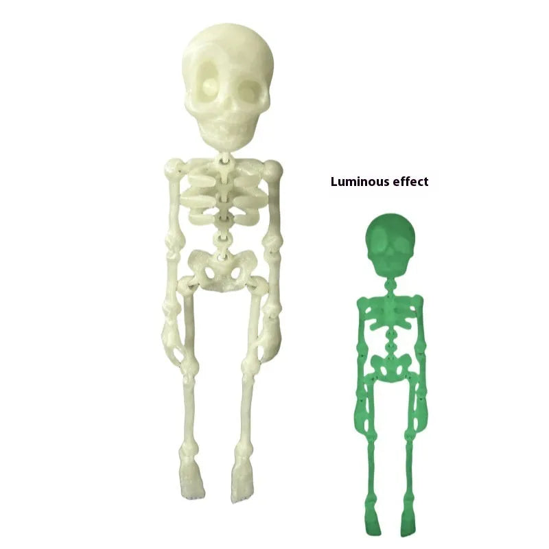 3D printed skull refrigerator magnet in various colours measuring 18cm tall
