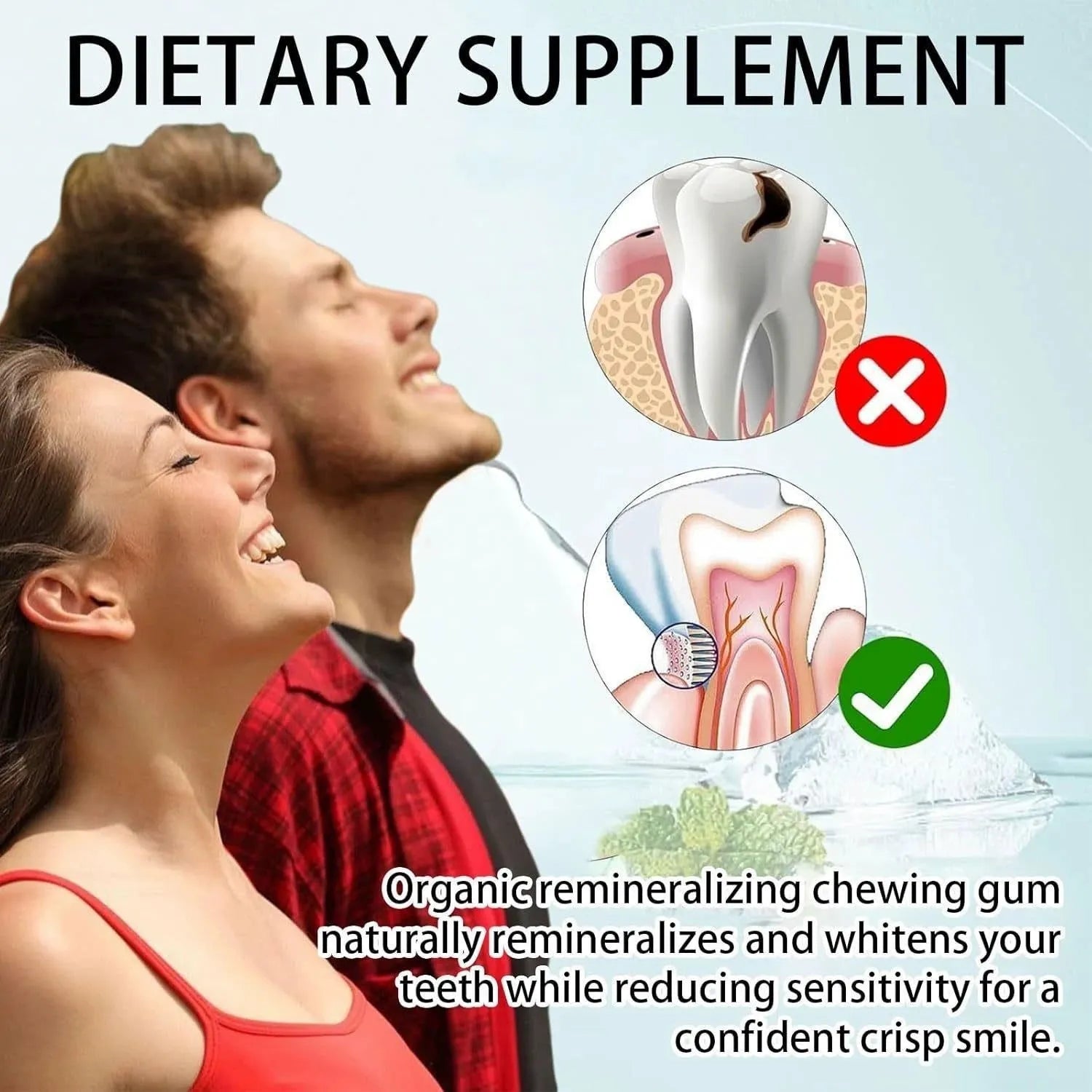 Box of Frankincense Mint dietary supplement capsules, showing 18 capsules for digestive wellness support.
