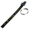 Black rubber and copper car electrostatic grounding belt with 370mm length