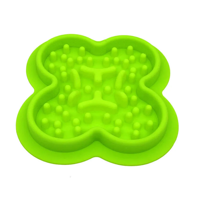 Silicone pet licking pad slow feeder mat for cats and dogs in various colours