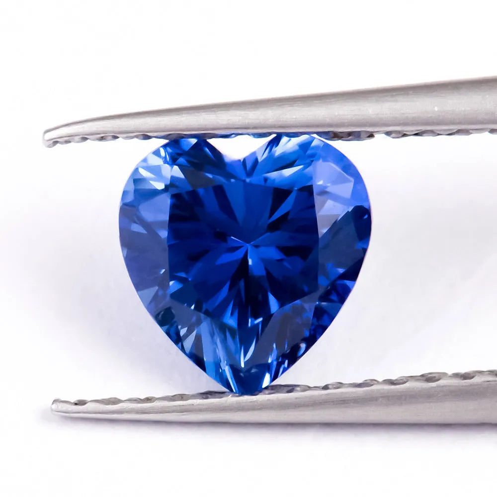 Cultivate Royal Blue love-shaped tiara gemstone setting for sapphire mounting