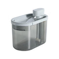 Automatic plastic drinking bowl for cats with infrared sensor, grey colour