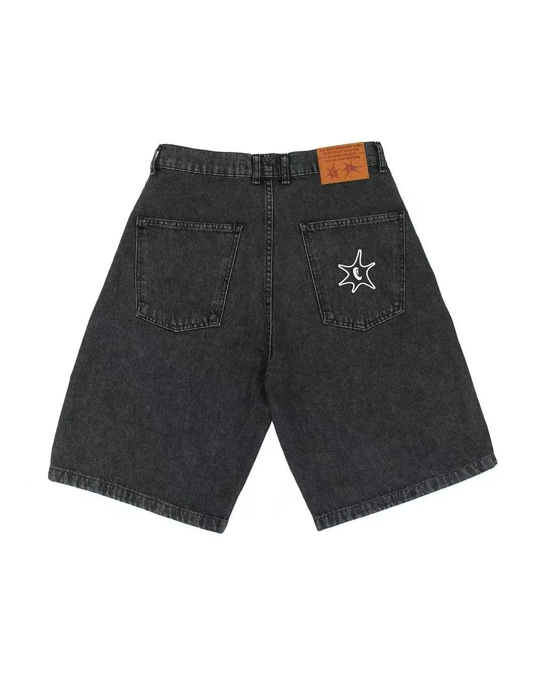 Men's summer hip hop denim shorts, straight leg, micro elastic fabric, colour D36 picture