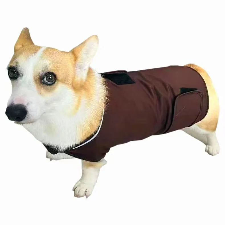 Cotton brocade dog anxiety relief vest in tank top style for separation anxiety
