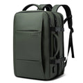 Foldable large capacity business backpack in waterproof Oxford cloth with curved shoulder straps and computer pocket