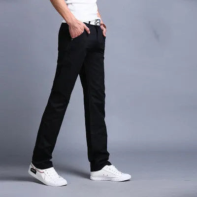 Men's cotton multi-pocket overalls in army green, straight-leg casual trousers for outdoor sports