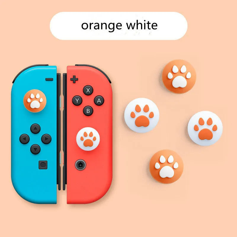 Silicone protective sleeve and joystick caps for Nintendo Switch Lite controller in various colour combinations