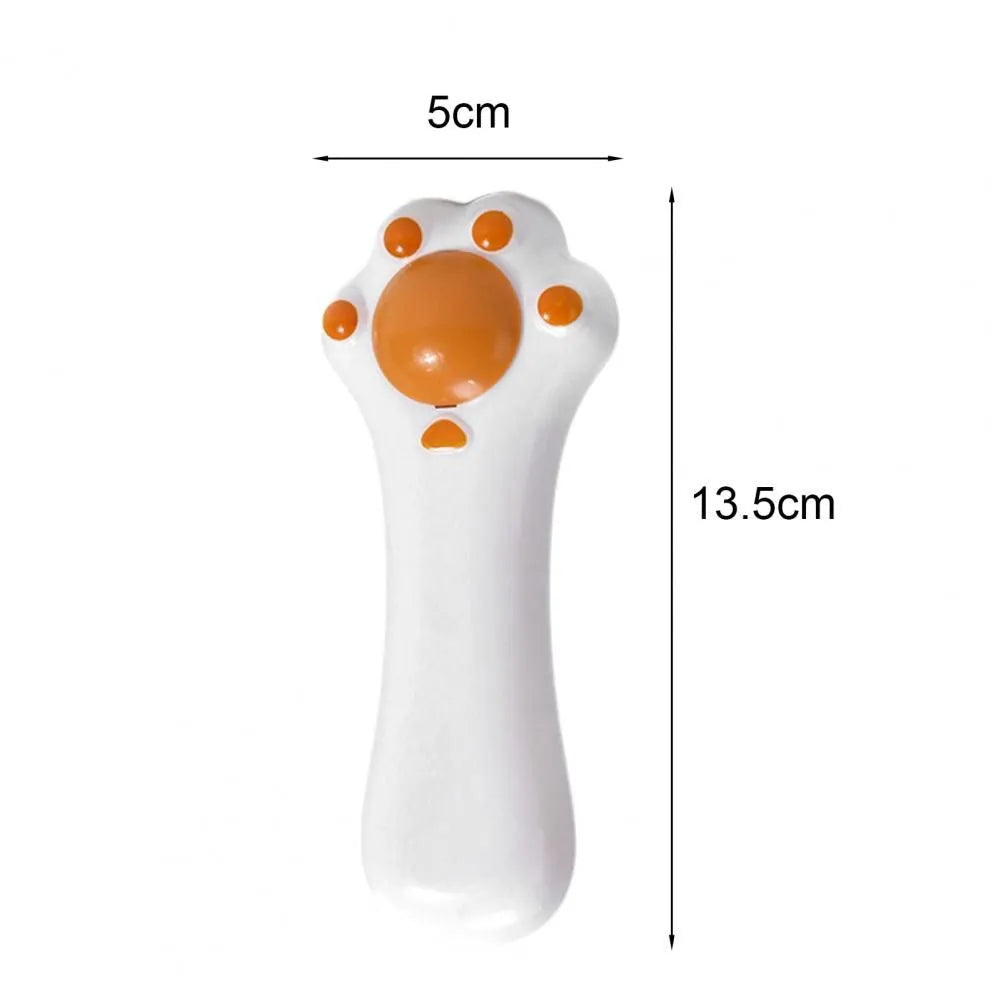 Cartoon-designed cat massage comb dental cleaning toy with catnip compartment