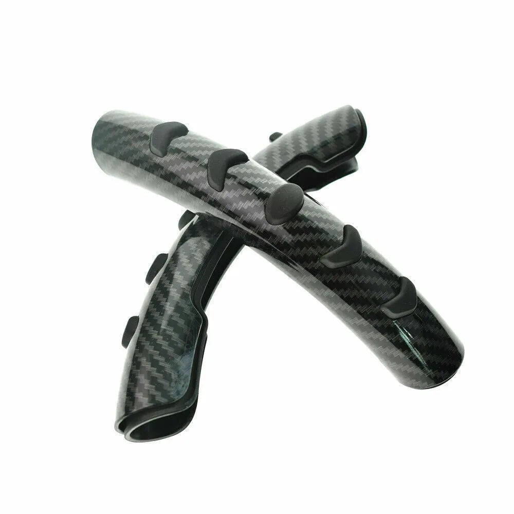 Carbon fibre black steering wheel anti-skid sleeve for 38cm diameter vehicle wheels