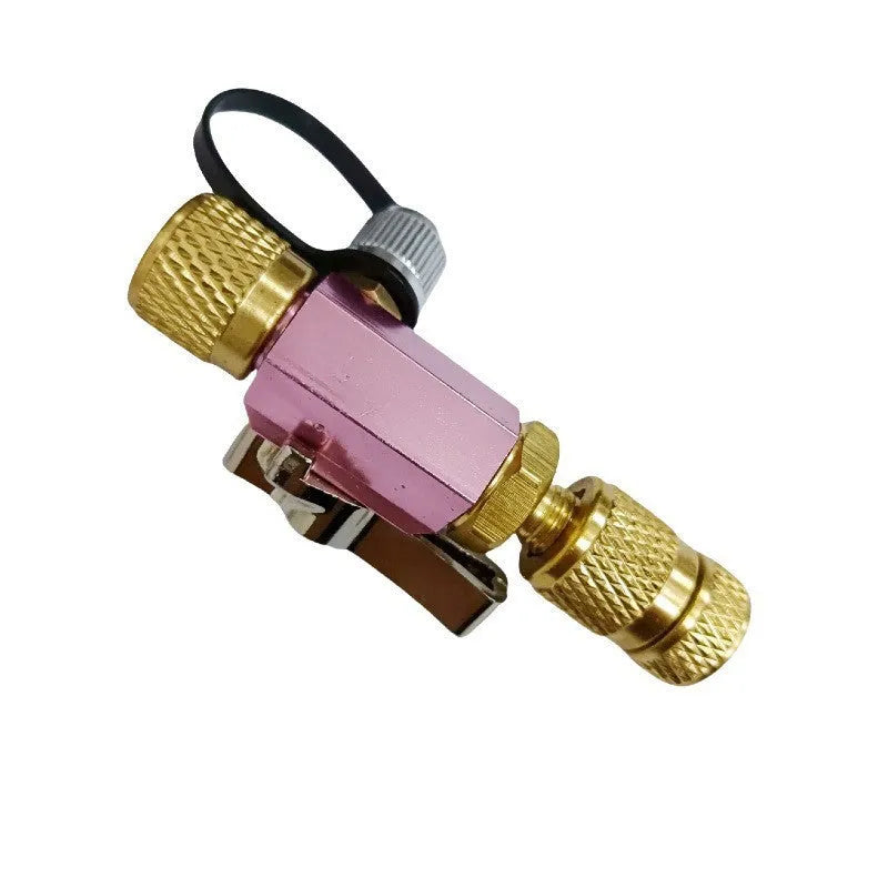 Metal vacuum valve core removal tool set for bicycle tyre maintenance with four style options