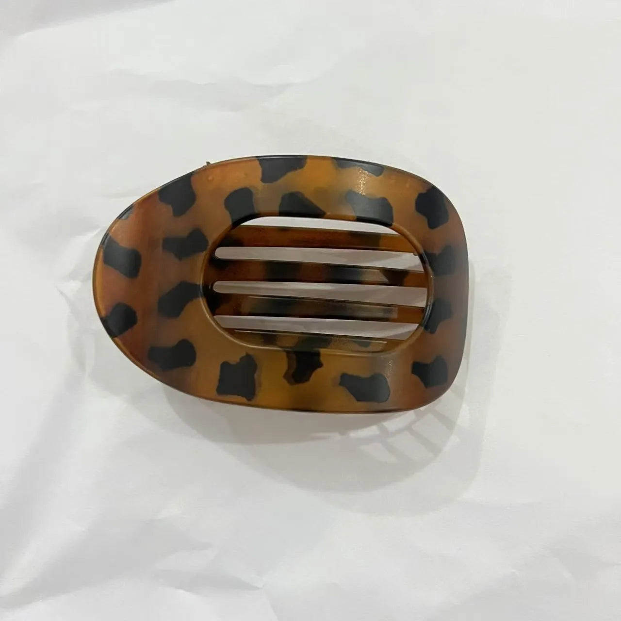 Large duckbill hair clip for women back head updo, matte black finish, baking varnish, simple quadrilateral shape