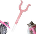 70cm blue plush cat wand toy with soft tip for interactive indoor play with cats