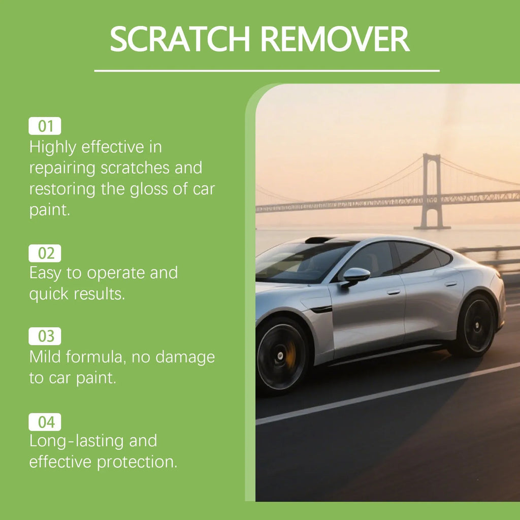 100g car scratch recovery cream tube with applicator sponge for automotive paintwork imperfections