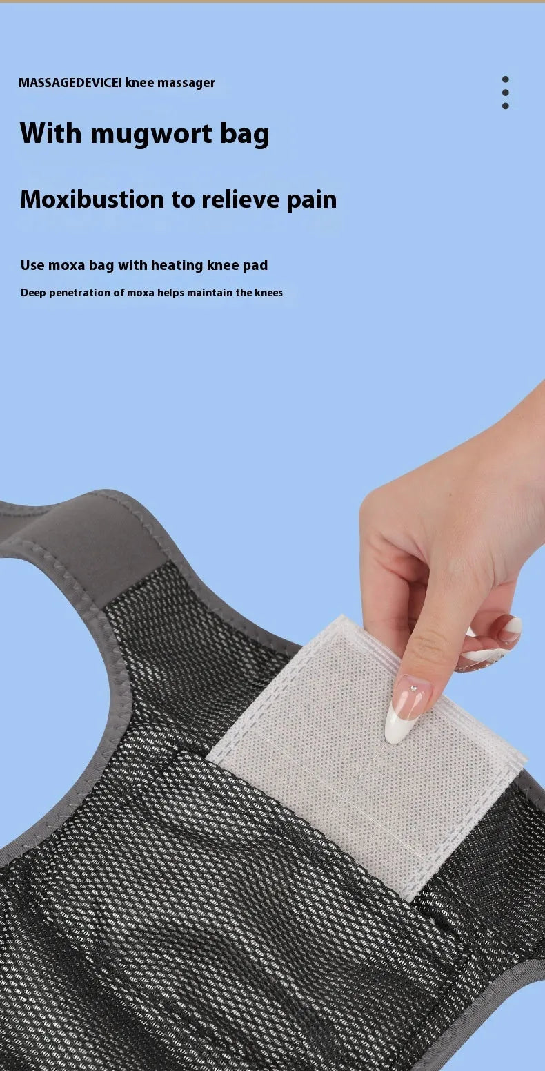 Grey cloth-covered rechargeable hand massager with timer for wrist ankle knee neck physiotherapy